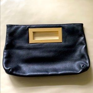 Michael Kors Black Leather Clutch